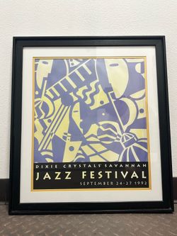 Savannah Jazz Festival Framed Art