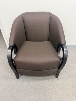 Fabric black chair