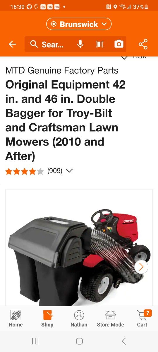 Brand New Riding Mower Bagger