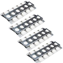 DP112 4pk Heat Plate Replacement for Select Turbo Gas Grill Models, 16.5 X 6.5