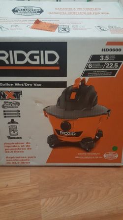 New vaccum rigid 6 gal