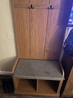 Shoe Orinizer With Bench And Key Holder