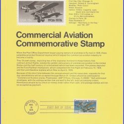 USA5 #1684 U/A SOUVENIR PAGE FDC Commercial Aviation