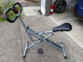 Sunny Health & Fitness - Glute & Leg Trainer, Foldable Squat Assist Rower