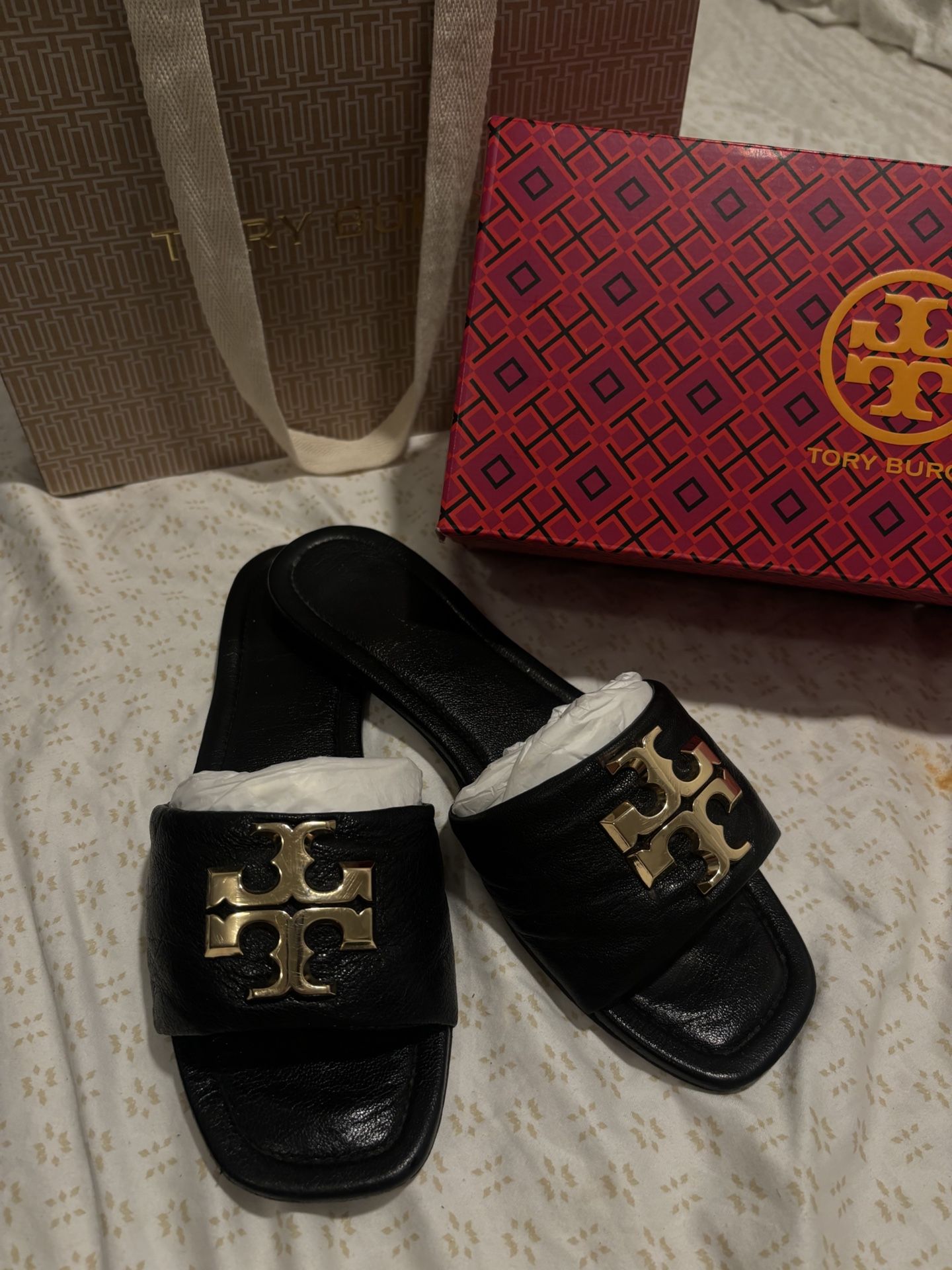 black Tory Burch chanclas 🖤🐅