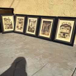 5 "Le Palais-Royal" Prints from Uttermost, Price For All 5 $120 