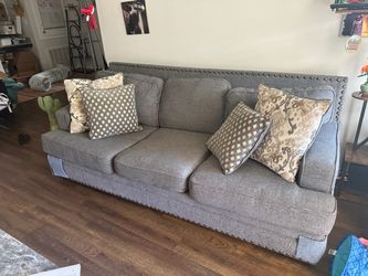 Grey Couch - Queen Size Pull Out