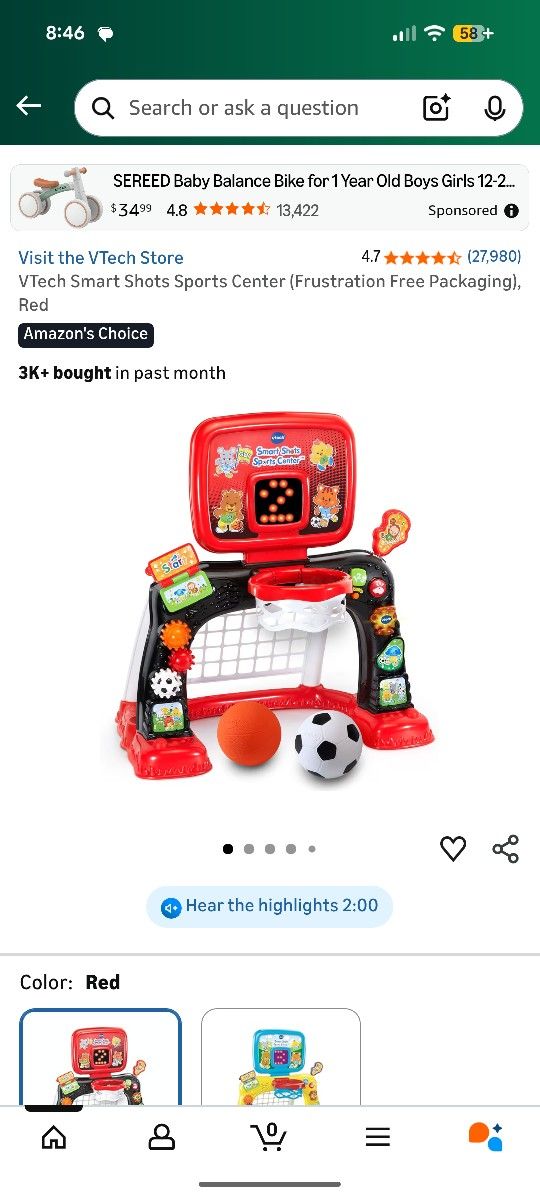 VTech Smart Shots Sports Center NIB