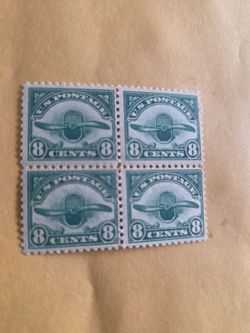 US STAMPS SC# C4 8c Airmail Block of 4 MINT OG NH
