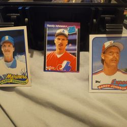 3 Mint Condition Randy Johnson Cards 1 Rookie 