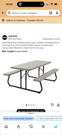 Lifetime picnic tables