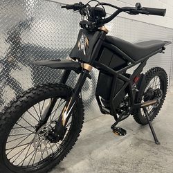 Electric Dirt Bike E-Moto GT73 Pro, 49mph, Knobby Dirt Bike Tire, Steel Spoke Rims