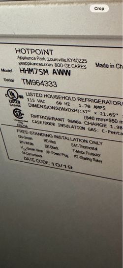 Hotpoint chest freezer