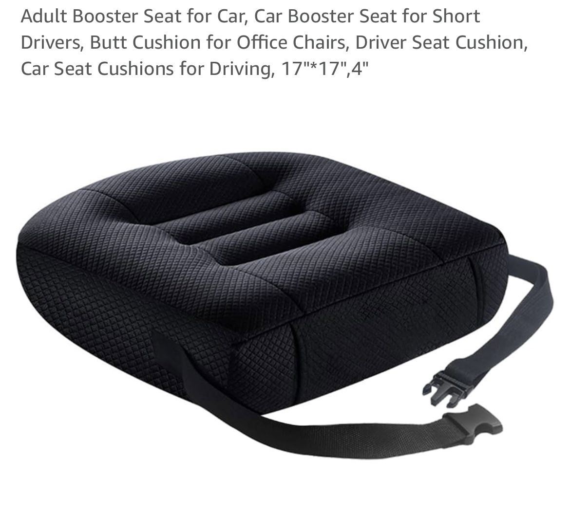 Adult Booster Seat for Car, Car Booster Seat for Short Drivers, Butt Cushion for Office Chairs, Driver Seat Cushion, Car Seat Cushions for Driving,