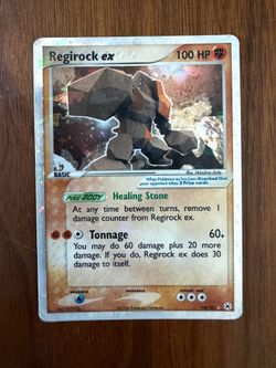 2004 Pokémon EX Sandstorm Regirock ex
