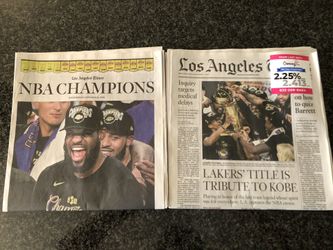 Los Angeles Times 2020 Lakers Championship
