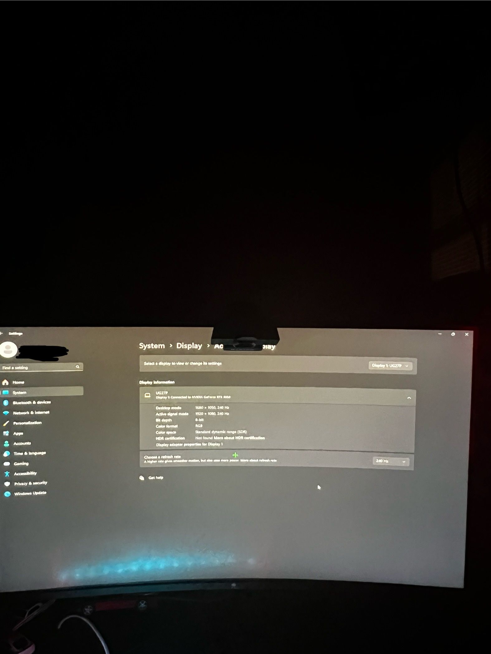 240HZ 27” MONITOR (Curved) 