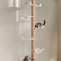 Floor to Ceiling Cat Tree - Adjustable Height