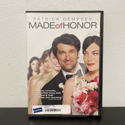 Made Of Honor DVD Movie Patrick Dempsey Blockbuster Romance Wedding 2008