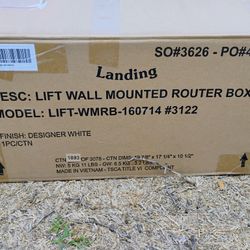 Lift Wall Mounted Router Box Designer White