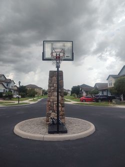 Adjustable Basketball Hoop with Sand Weights