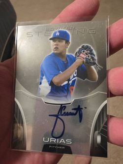 Julio Urias Bowman Dodgers Autograph Baseball Card