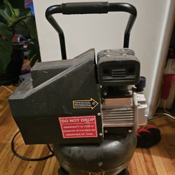 Central Pneumatic 2 HP Air Compressor  – New Hose Included