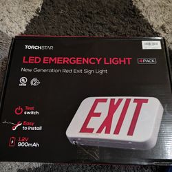 Torchstar Led Exit Sing Light Set Of 4 