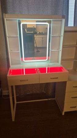 White vanity