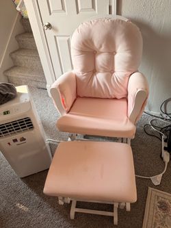 Pink rocking chair