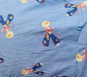 Rare Vintage by Paris Bene Cowgirl Cotton Fabric 36"x42”