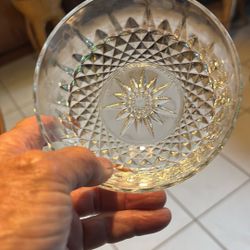 Vintage ARCOROC Six Piece Clear Glass manufactured In France Starting Around The 1970s