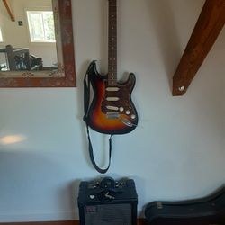 Fender Electric Guitar And Amp