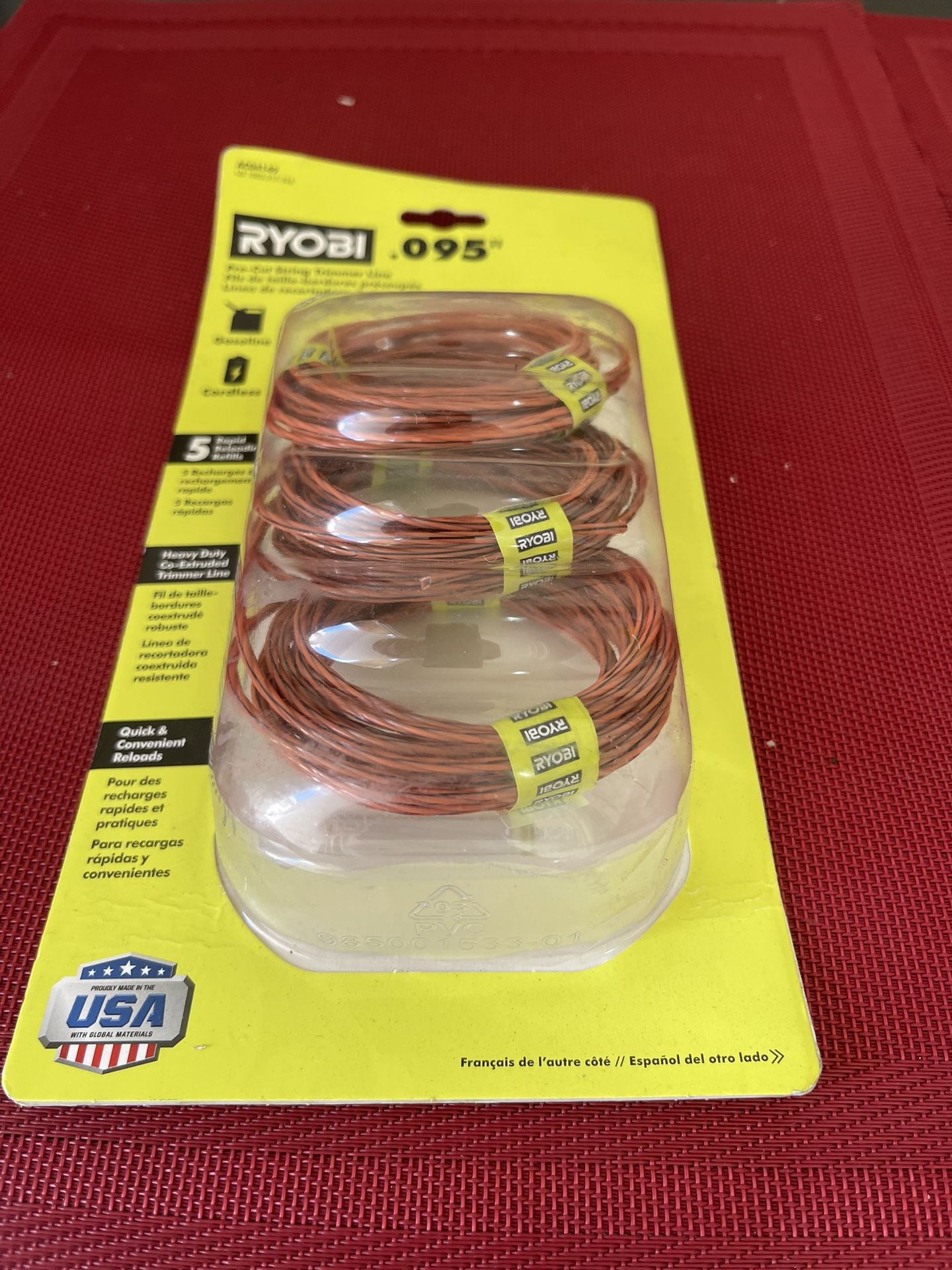 RYOBI 0.095 in. x 16 ft. Pre-Cut Spiral Line (5-Pack)