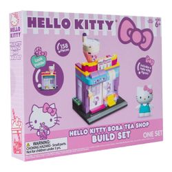 Hello Kitty Boba Tea Shop Kid's Building Block Toy, 158 Piece $9.99