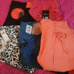 New 5 Piece Women's Medium Bundle (Levi's & Boutique) $340+ Value