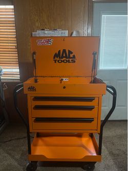 3-DRAWER UTILITY CART - FIREBALL ORANGE