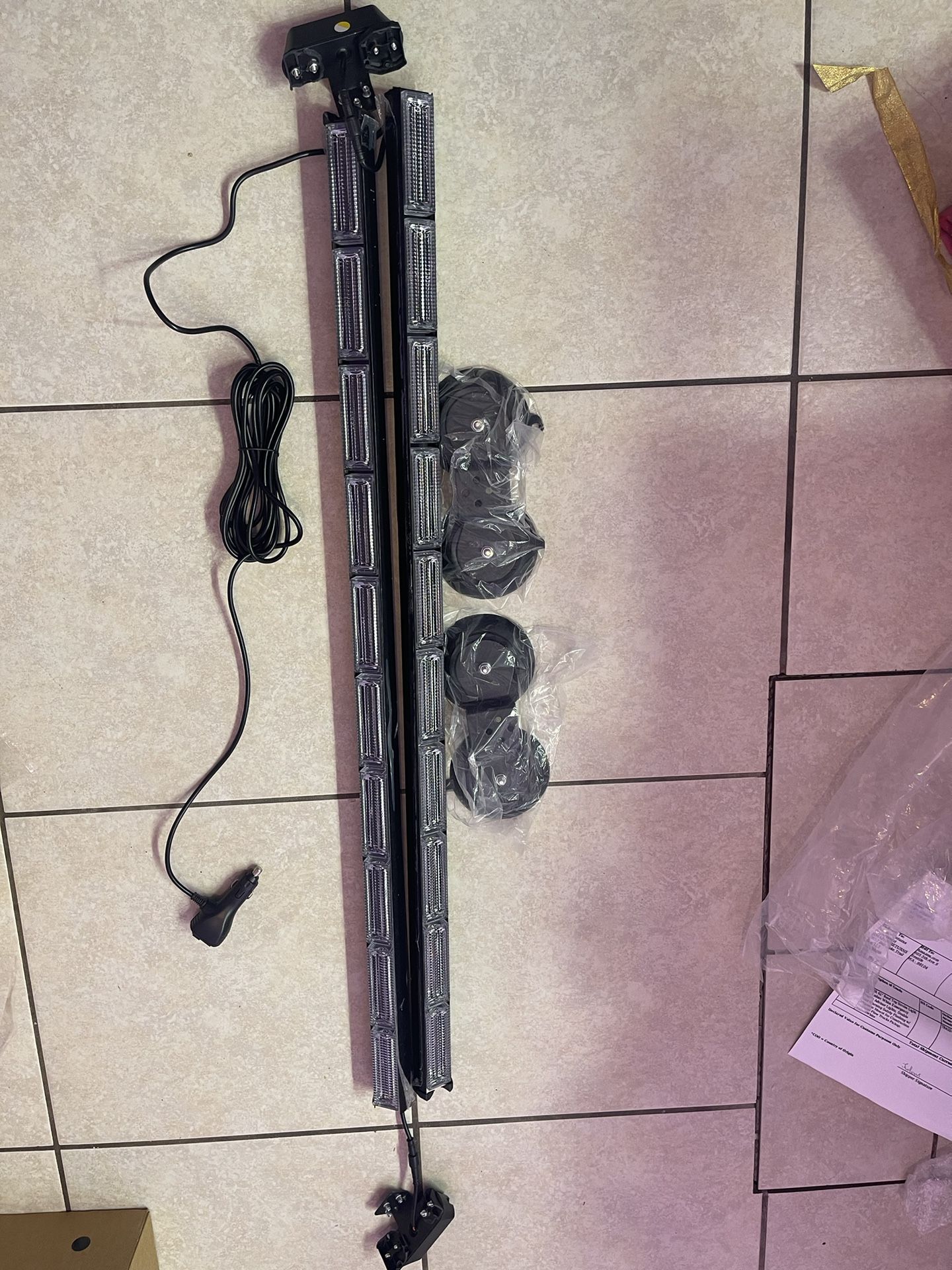 LRTER 42" Roof Top Strobe Light Bar For Truck