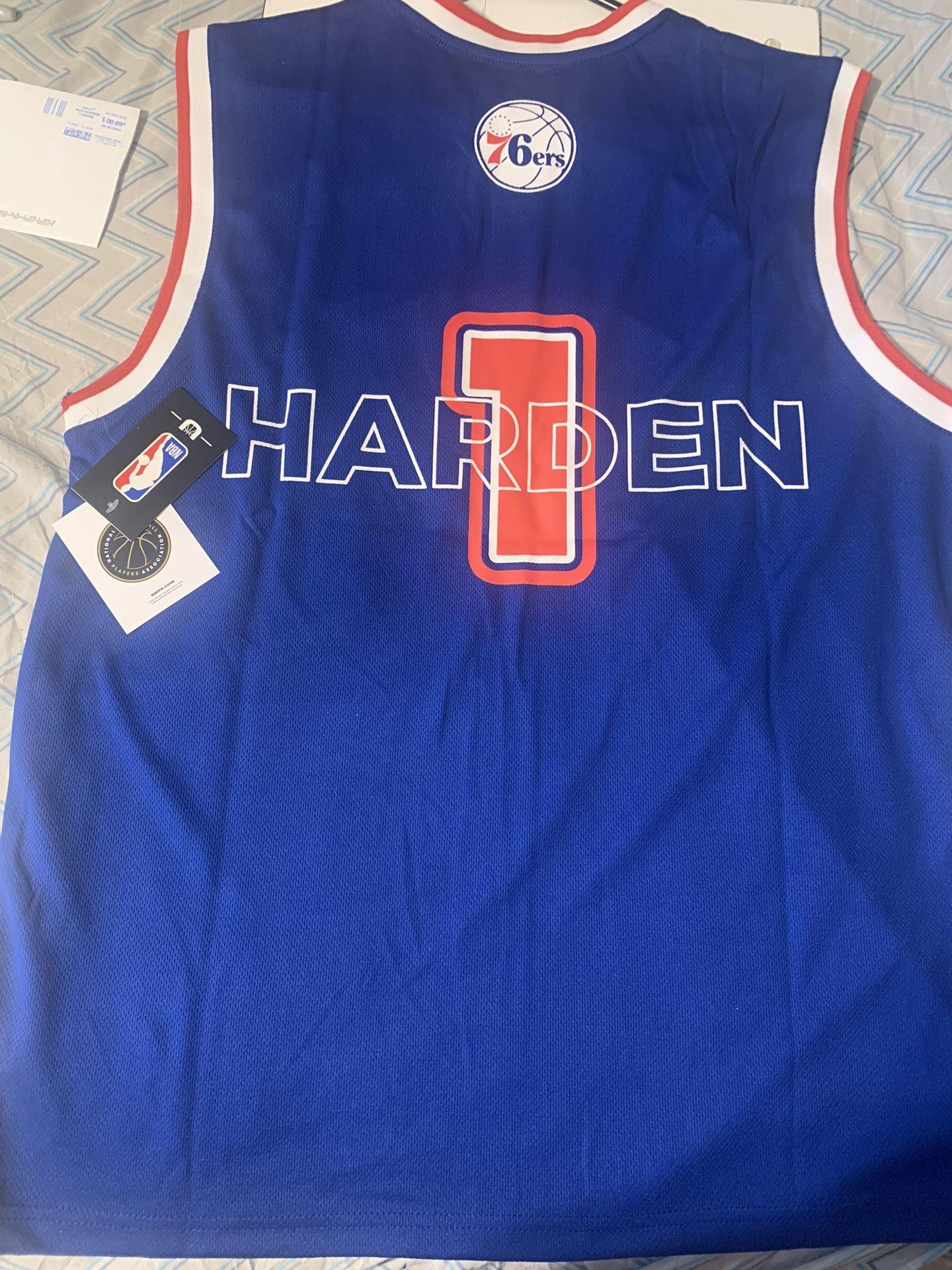 JAMES HARDEN JERSEY 76ERS SIZE L #1