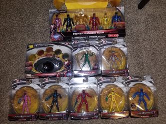 Mighty Morphin Power Rangers Legacy 2017 Movie Original & RARE Metallic Figures Complete Collection Lot Set + Morpher Mint BNIB