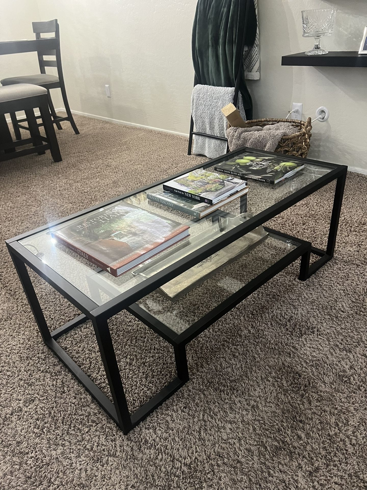 Glass Rectangle Coffee table