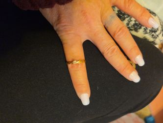 Gold-Tone Band Rings Set of Two