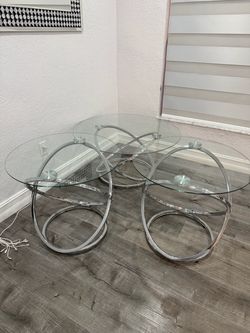 Set of 3 tables for a living room