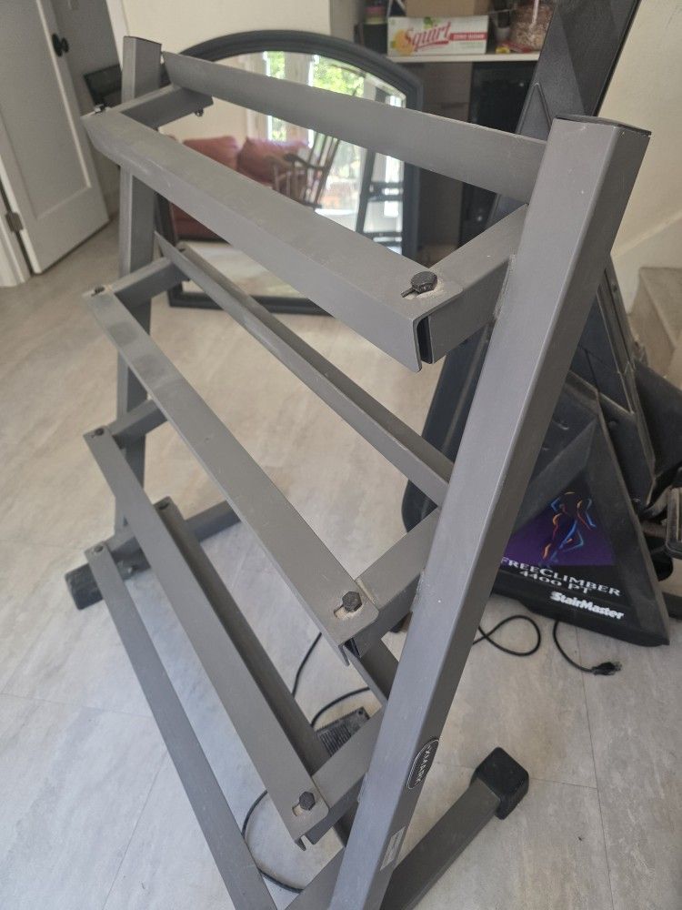  4-Tier Dumbbell Rack for storing free weights