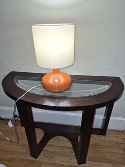 Mahogany Wood Accent Table