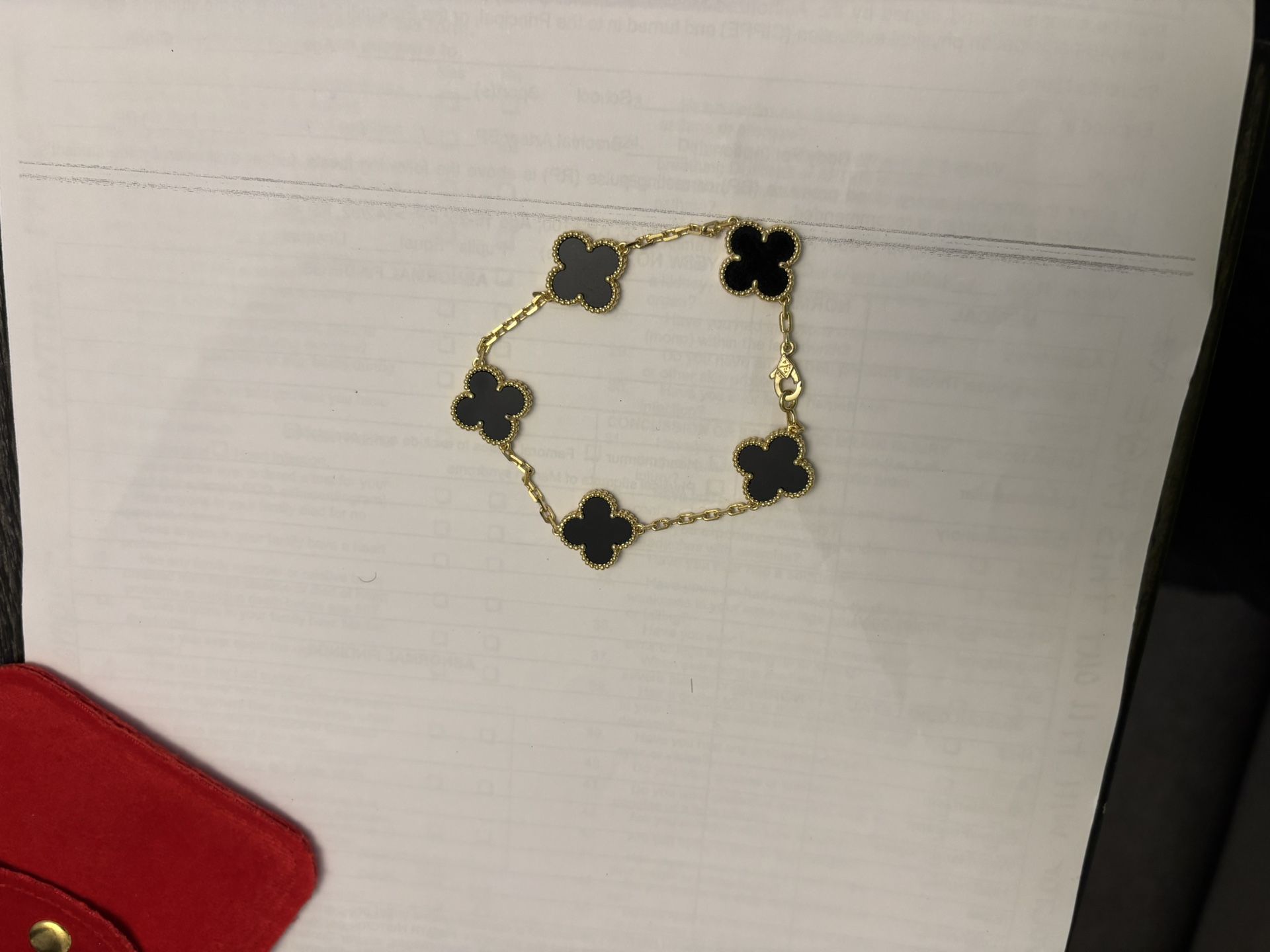 Clover Bracelet Necklace Set