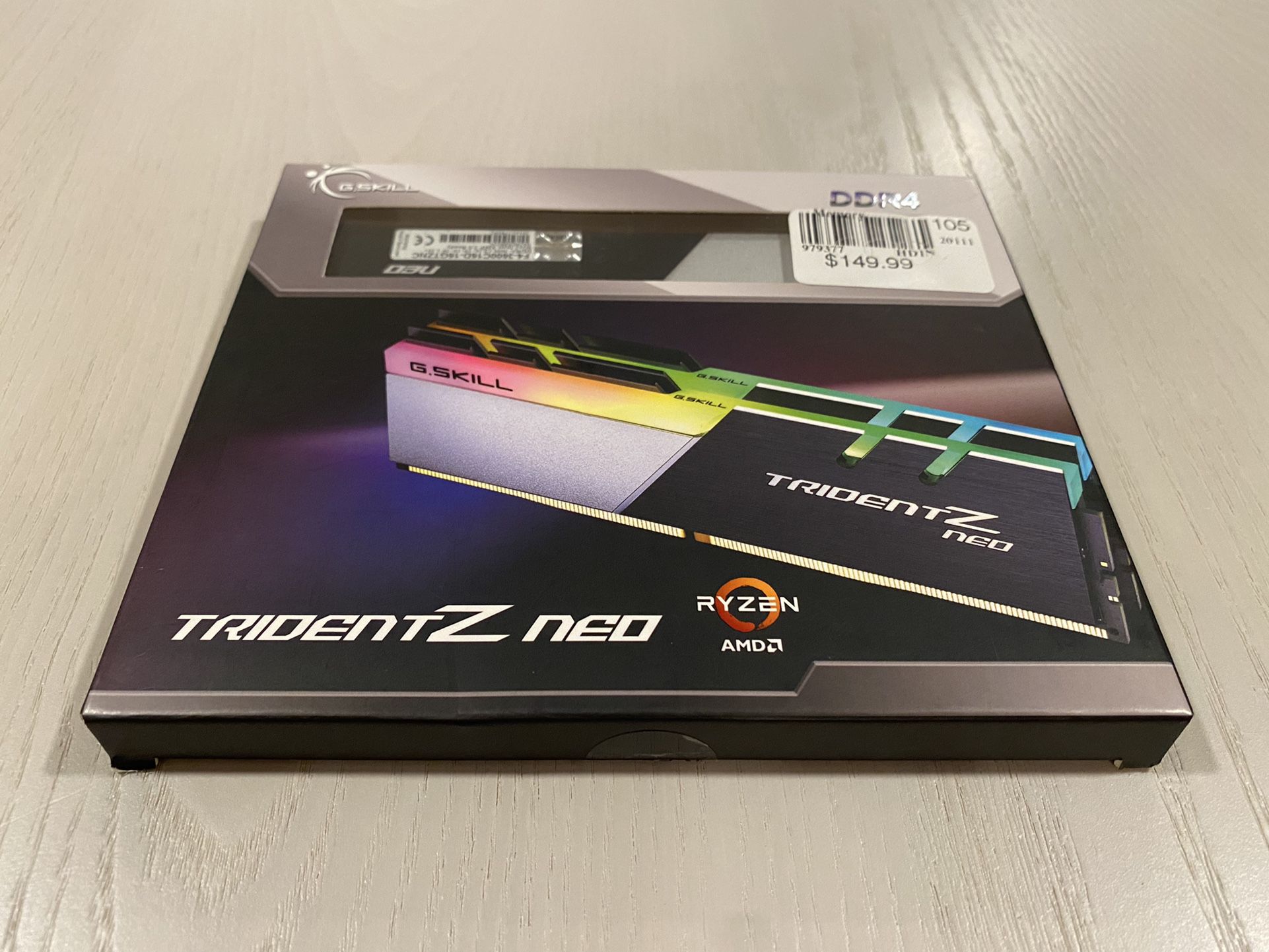 G.Skill Trident Z Neo Series 16GB (2 x 8GB) RGB DDR4 Ram 3600 Mhz Desktop Memory Model F4-3600C16D-16GTZNC