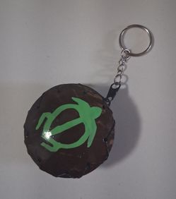 Authentic Hawaiian Coconut Coin purse Keychain