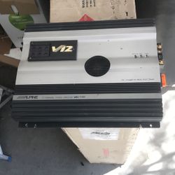 Alpine amplifier. Bridgeable two channel power amplifier M RV – T757. Fully functioning.