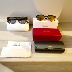Cartier And Alexandra McQueen Sun Glasses